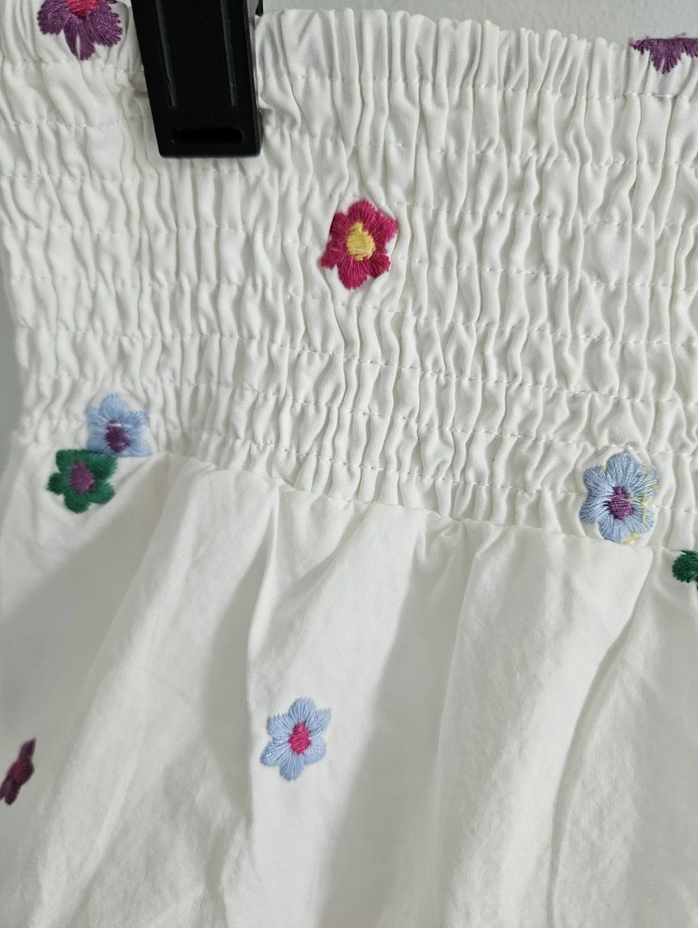 Day+Moon Embroidered Floral Tiered Skort